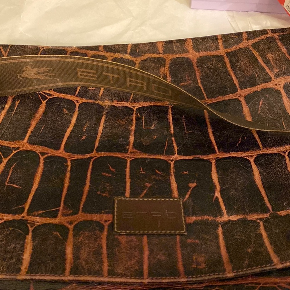 Etro Leather Messenger bag
